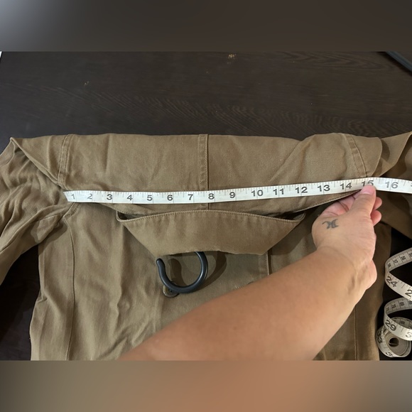 Khaki Color blazer coat. Used. Size S - Picture 13 of 13